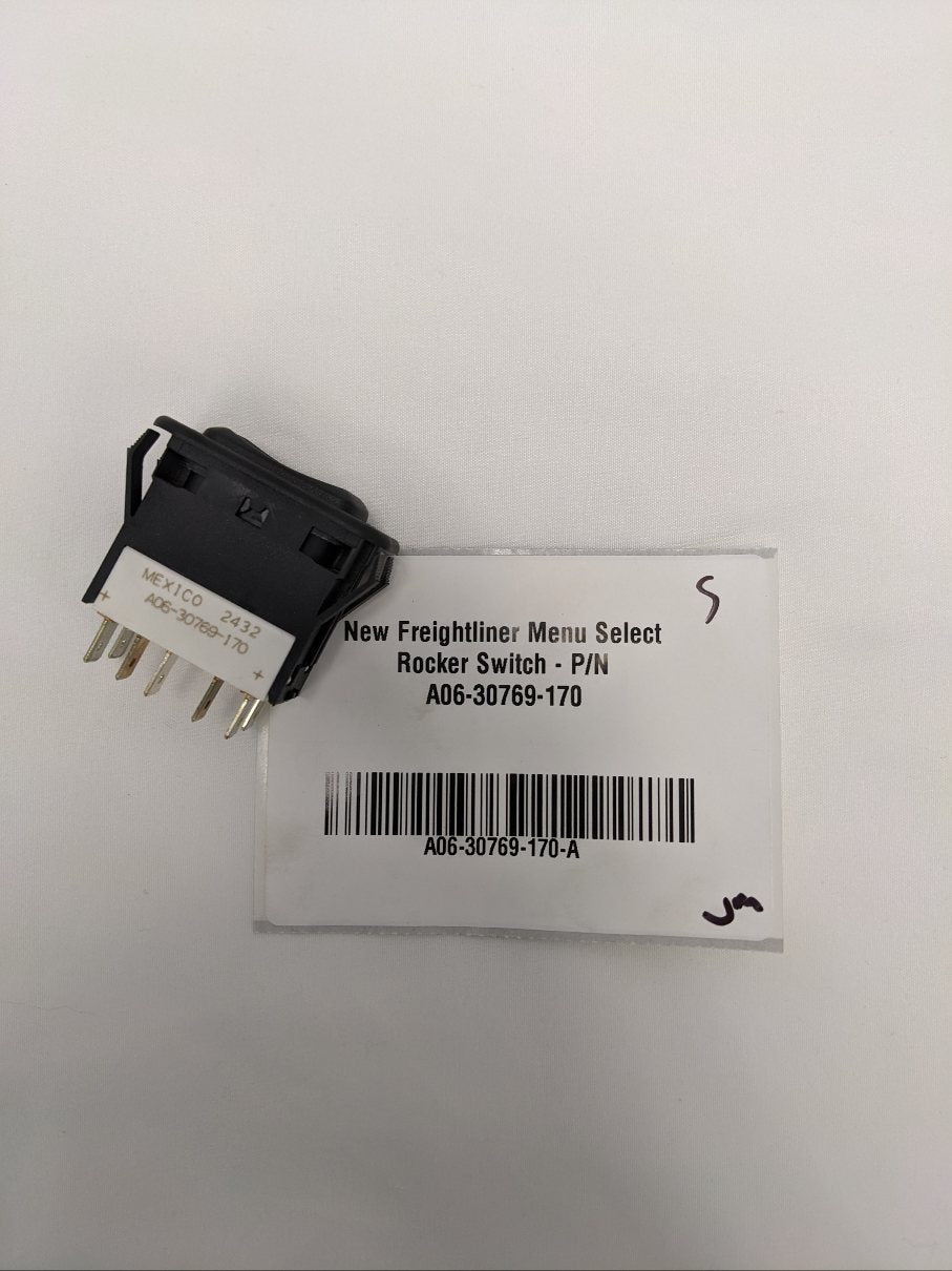New Freightliner Menu Select Rocker Switch - P/N A06-30769-170 (10140872048956)