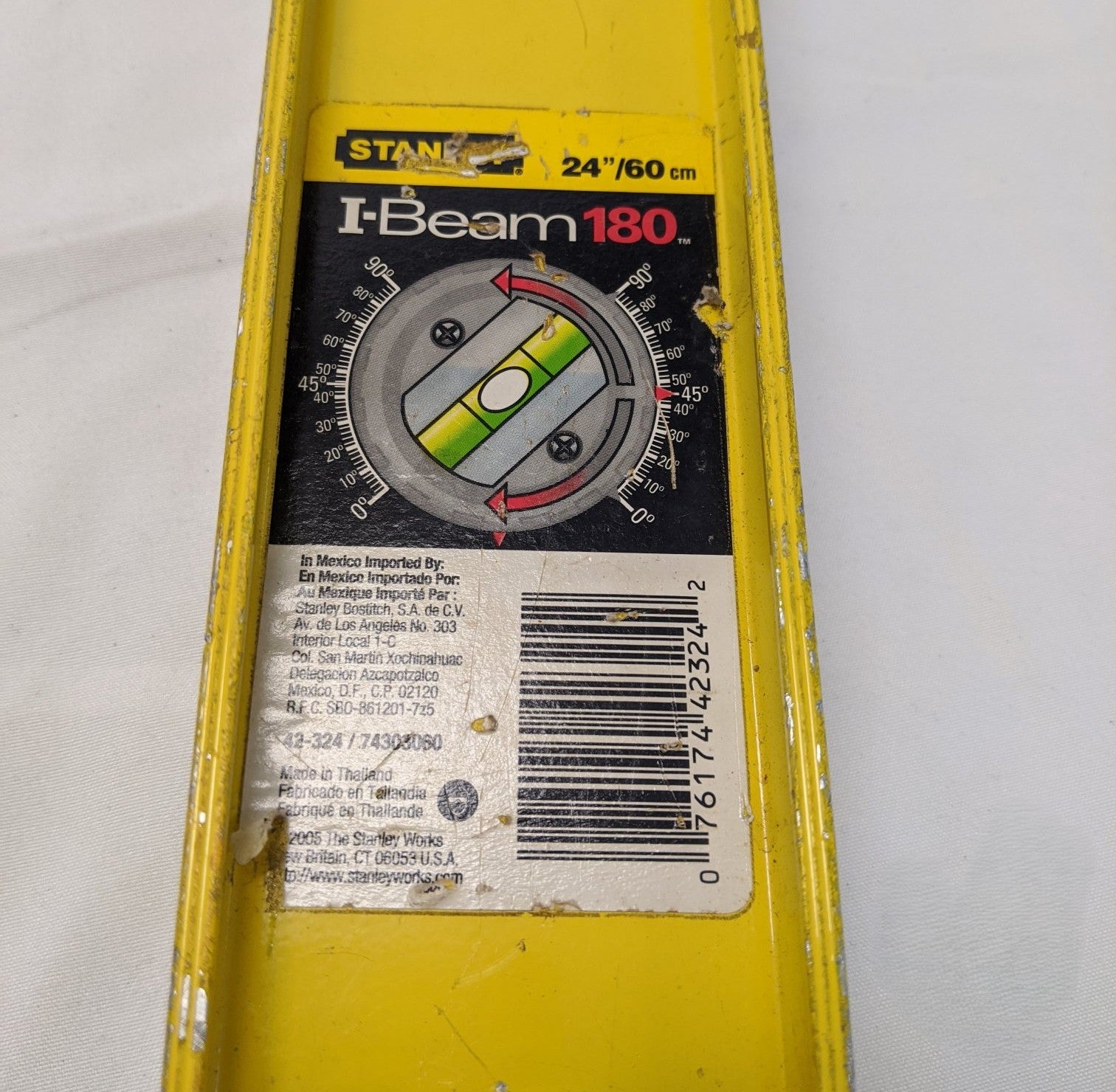 Stanley I-Beam Level 24" 180° Lot of 2 - Aluminum 3 Vials 42-324