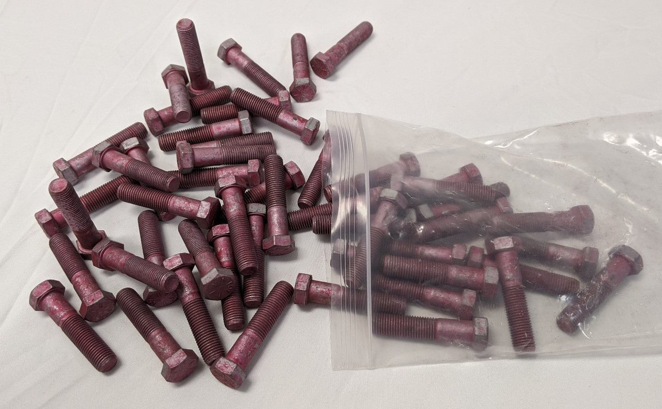 *Lot of 50* New 7/16"-20 x 2" Partly Threaded Fine Grade 8 Steel Hex Bolts