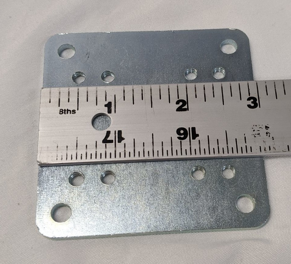 RAM 3” x 3” Steel Backing Plate Adaptor with Hardware - RAM-202-225BU