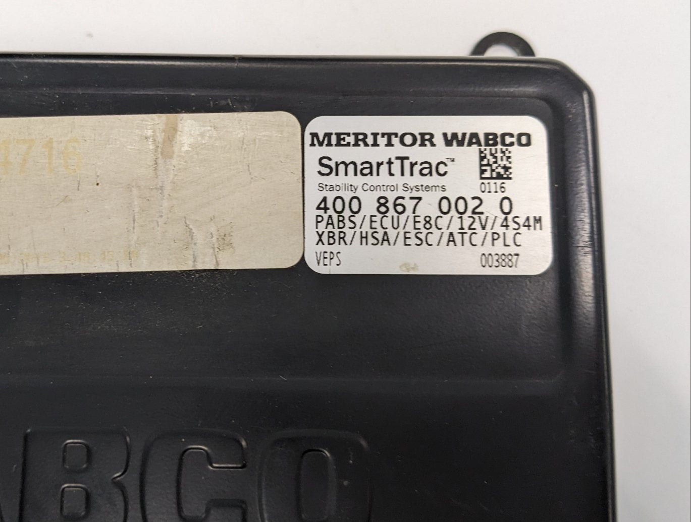 Used Freightliner Wabco Smart Trac ABS ECU Module - P/N WAB 400 867 002 0