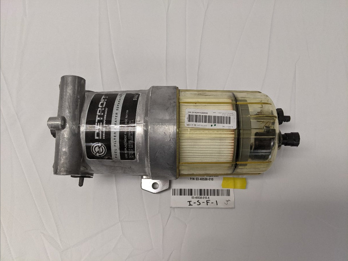 New Detroit Diesel 12V Heated Fuel Water Separator - P/N 03-40538-010