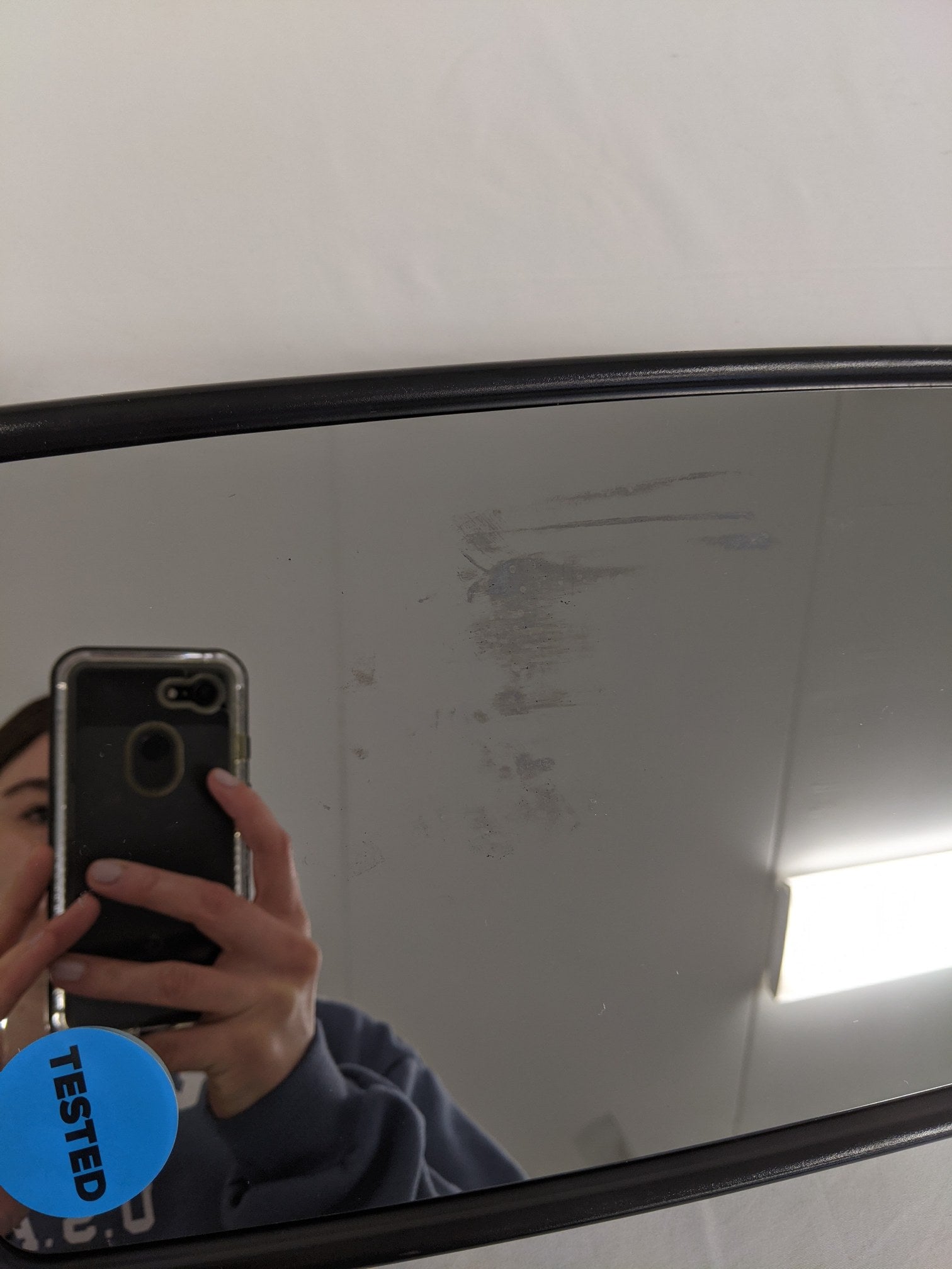 Damaged Freightliner M2 LH Cummins AAT CB Black MAN Mirror - P/N  A22-74243-042 (8164663886140)