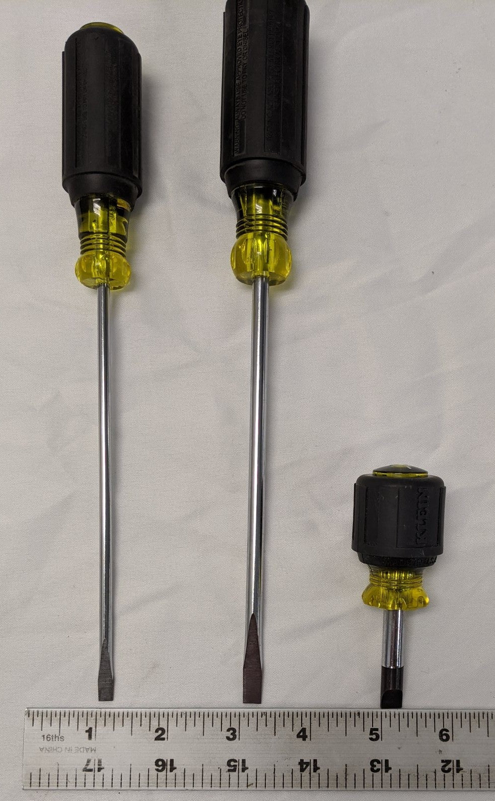 Klein Flathead Screwdriver (3-Piece Set) - Used