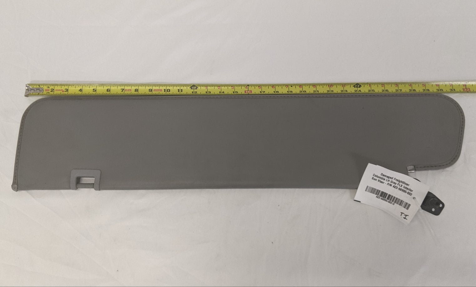 Damaged Freightliner Columbia Gray FLX Interior Sun Visor - P/N A22-58995-002