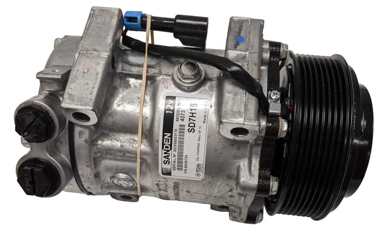 Freightliner A/C Compressor R134a 8-Groove Pad Mount | SKI 4073S