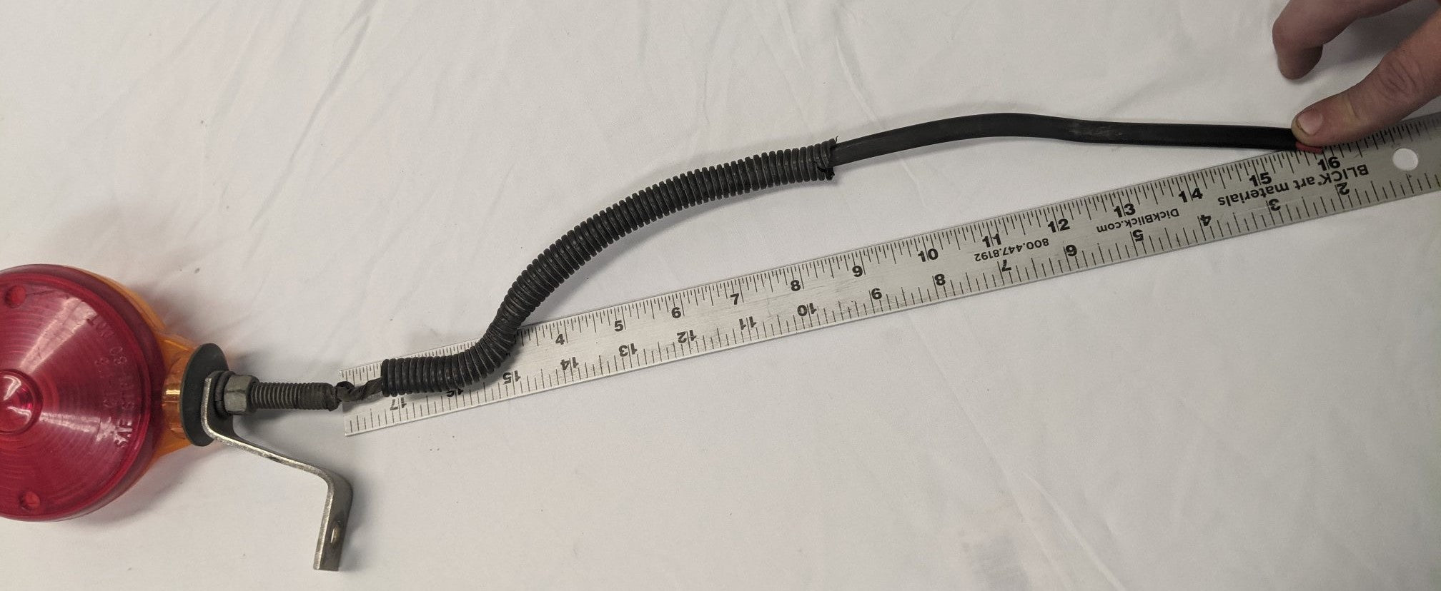 Used Truck-Lite Amber & Red Dual Face Pedestal Light - P/N GT-116