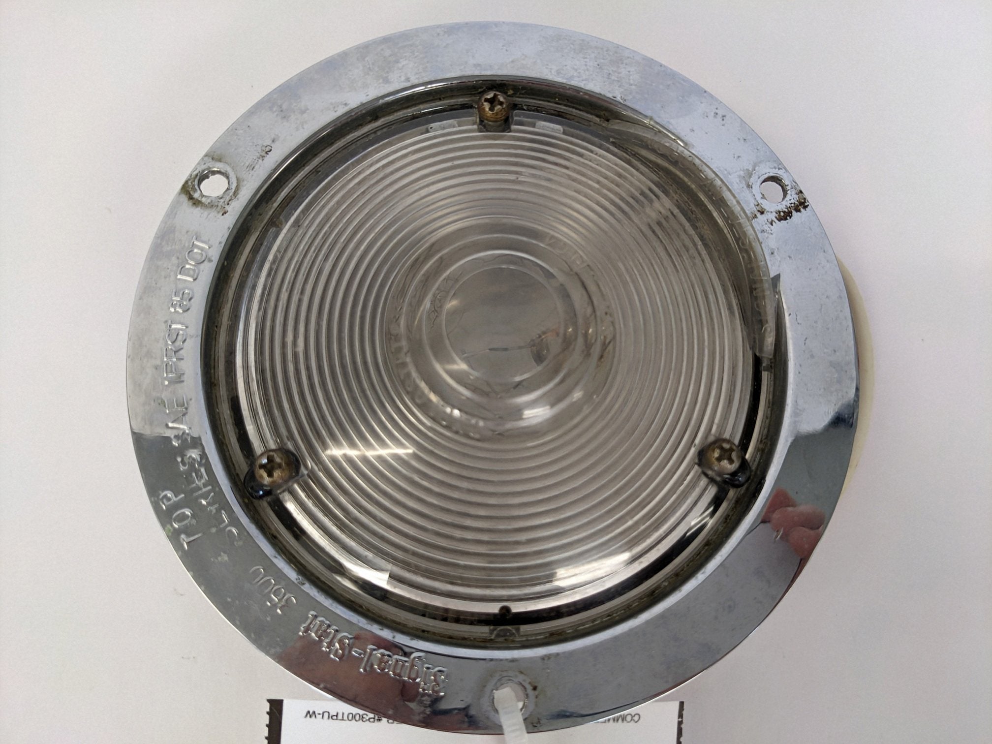 Used Signal-Stat Incandescent Back Up Light w/ Chrome Flange - P/N SIG 3693W (10114267218236)