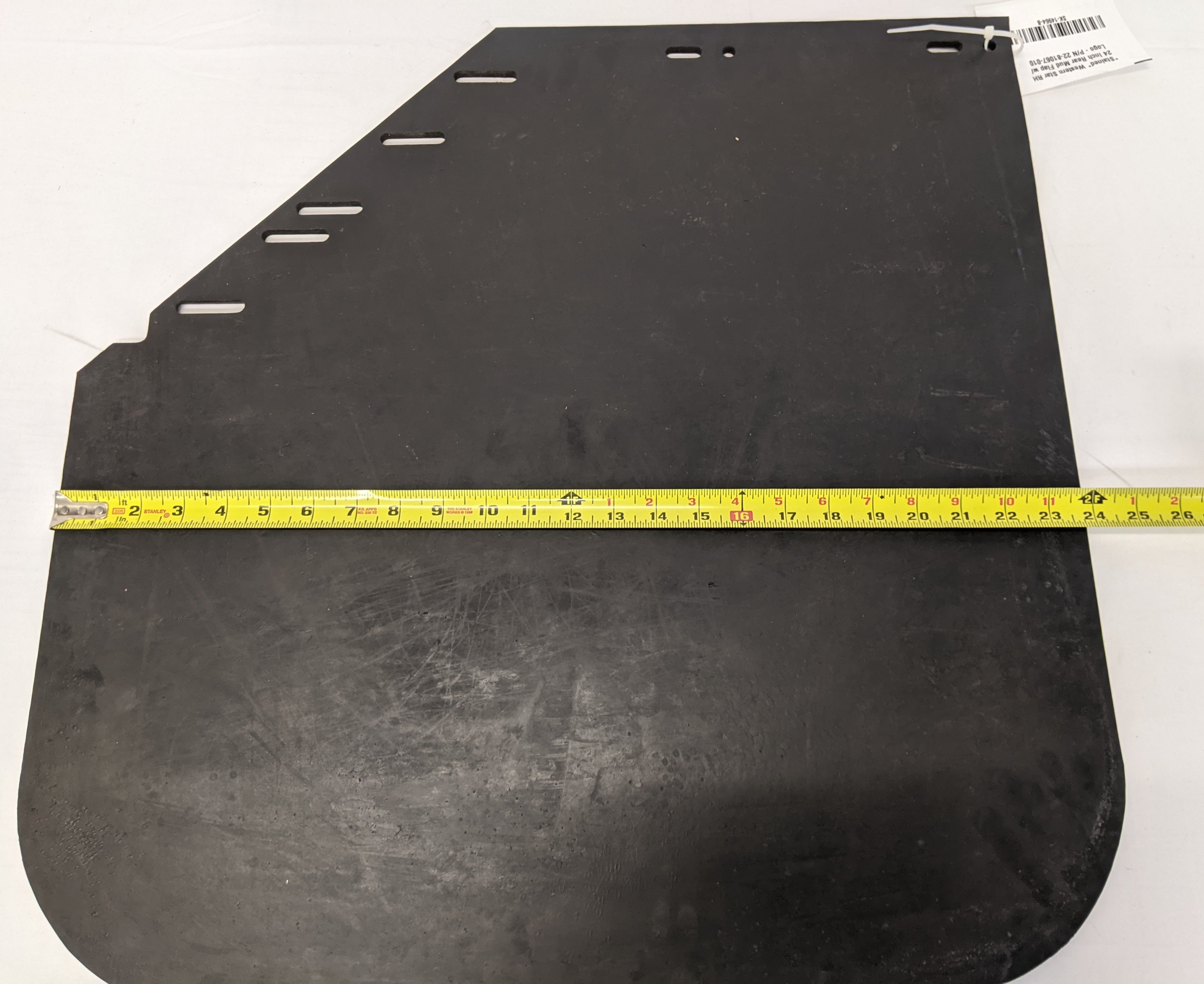 *Stained* Western Star RH 24 Inch Rear Mud Flap w/ Logo - P/N 22-81067-010 (10140324397372)