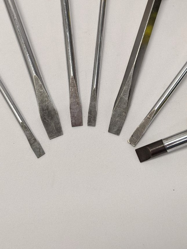 *Lot of 7* Used Klein Tools Flathead Screwdriver Set