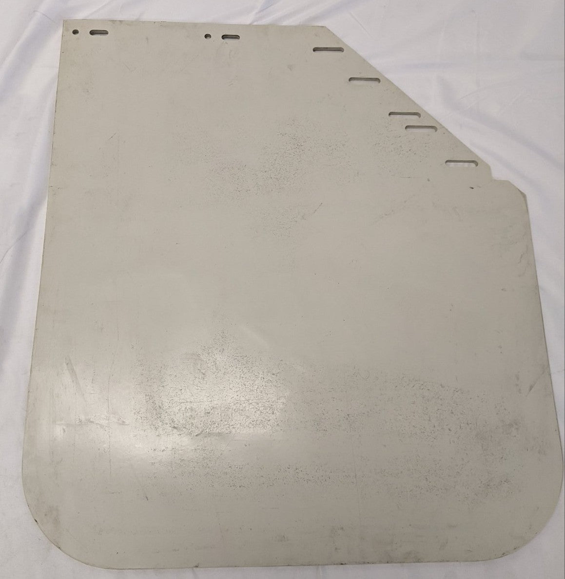 Western Star 27" LH Mitered White Mud Flap Logo 22-81067-102