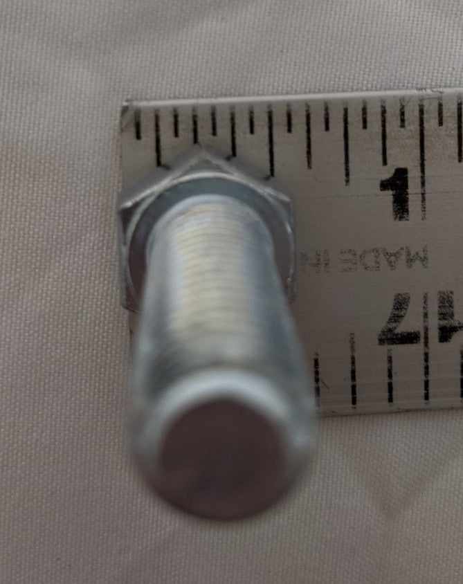 3/8"-16 x 1 1/4" Grade 5 Hex Bolts - Zinc Plated, Fully Threaded, Lot of 100