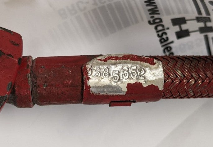 Used Cummins ISX 15 Turbo Oil Supply Flexible Hose | P/N 3685352