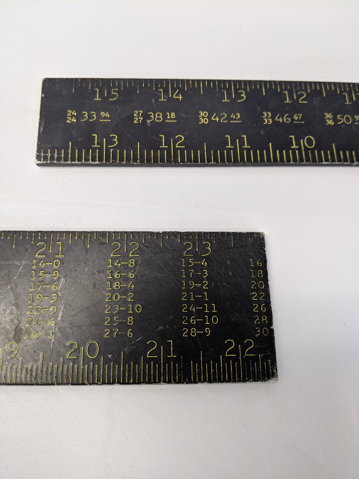 Stanley Carpenter Squares - 24" & 12" Framing Squares, 45-011 & 45-912, Lot of 8