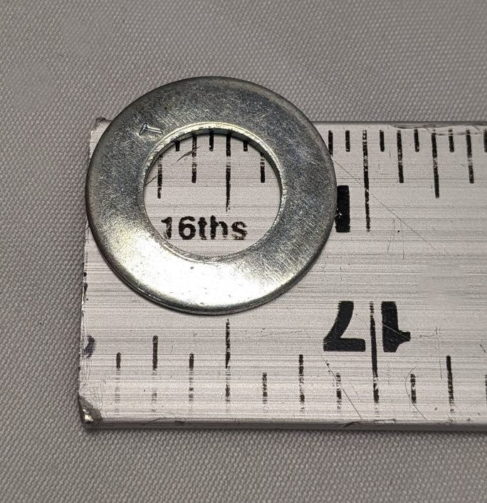 *Lot of 200* New 7/16" x 7/8" x  1/16" Zinc Plated Steel Washers