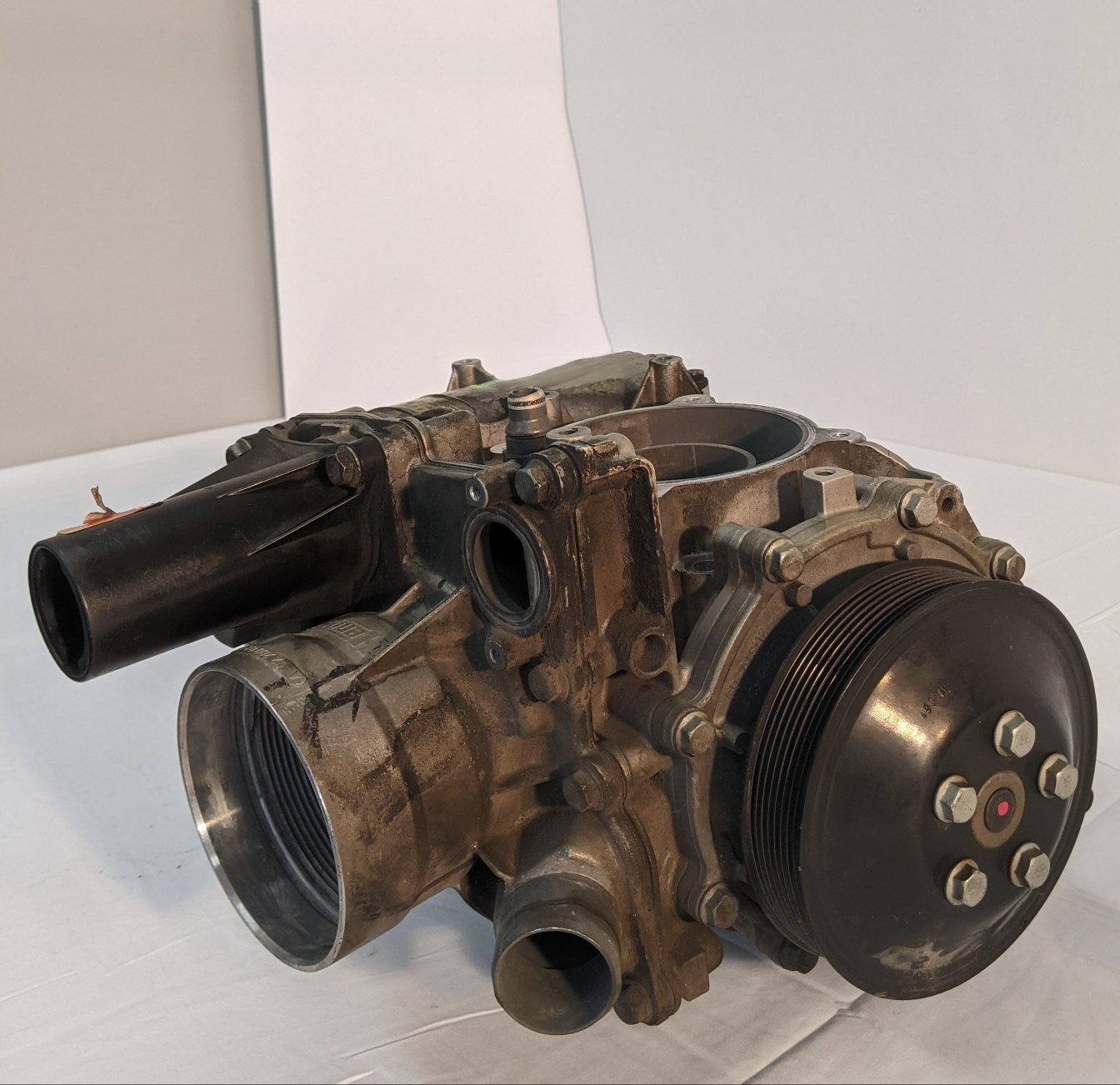 Used Detroit DD13 Engine Oil Coolant Module Assembly - P/N A 471 180 38 10