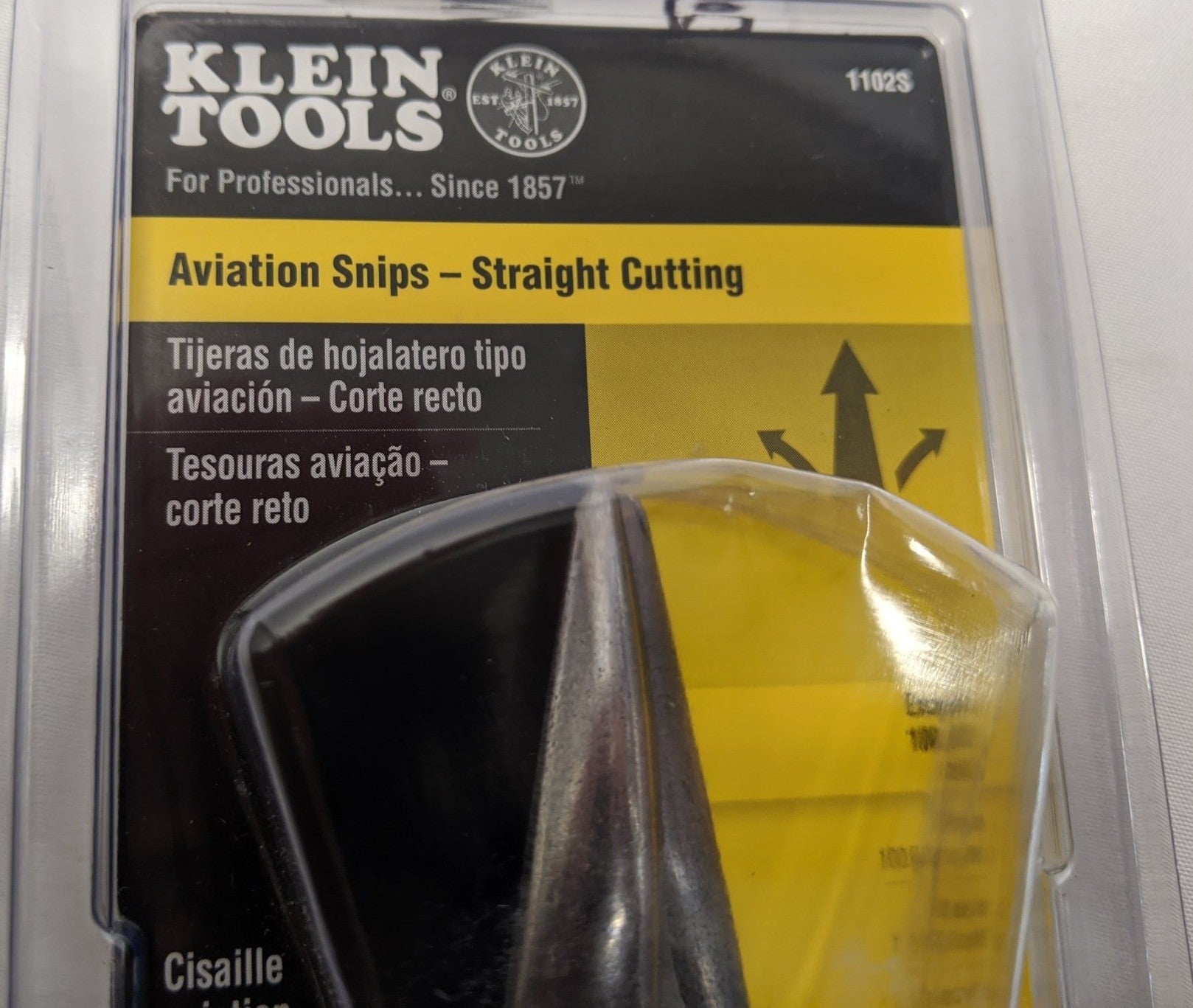 Klein Journeyman Aviation Snips Straight Cut 1.5" J1102S