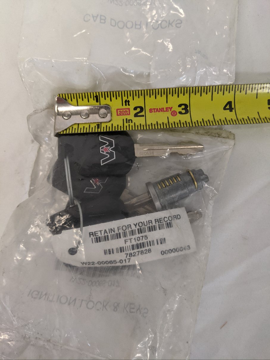 West Star 4 Key W4 1001-1500 Ignition Lockset - P/N W22-00065-017 (10162812649788)