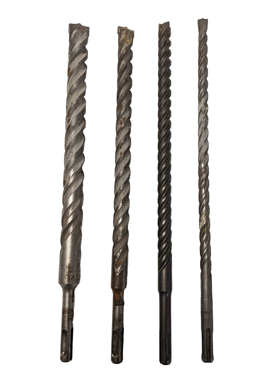 Dewalt SDS Plus Masonry Drill Bits | Lot of 4 | 3/8" 1/2" 5/8" 3/4" x 12