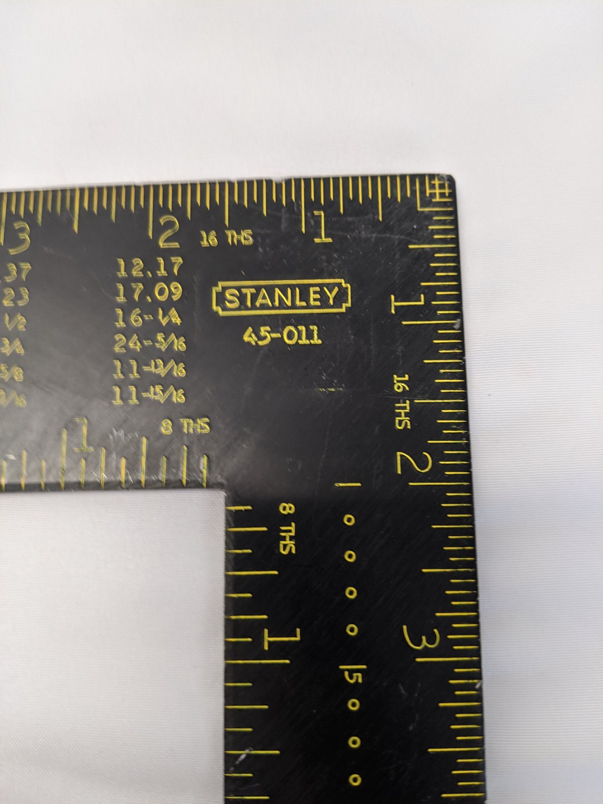 Stanley Carpenter Squares - 12" & 24" Framing Squares, 45-912 & 45-011, Lot of 4