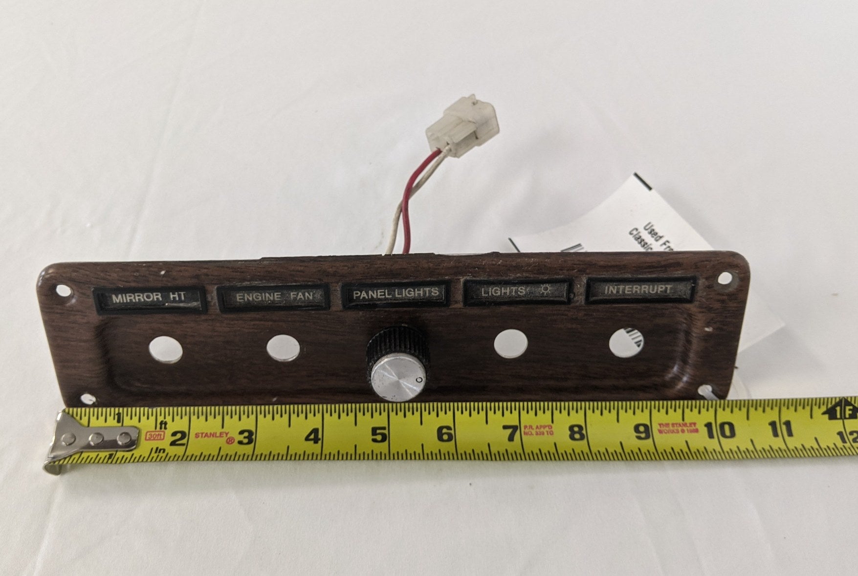 Used Freightliner FLD Classic RH Dash Switch Panel- P/N 22-25266-004 (9997513064764)