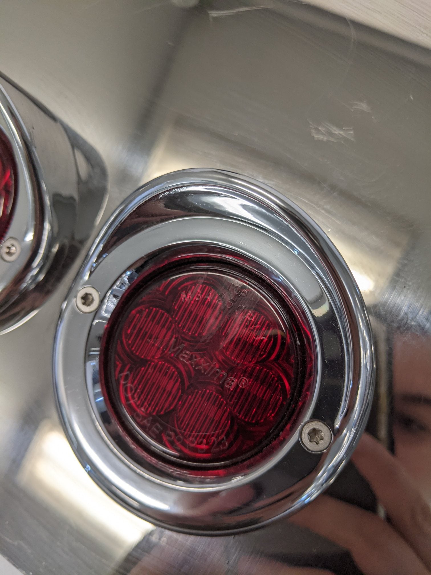 Freightliner Polished Tail Lamp Bracket W/Lights - P/N  A66-15697-002 (10144987545916)