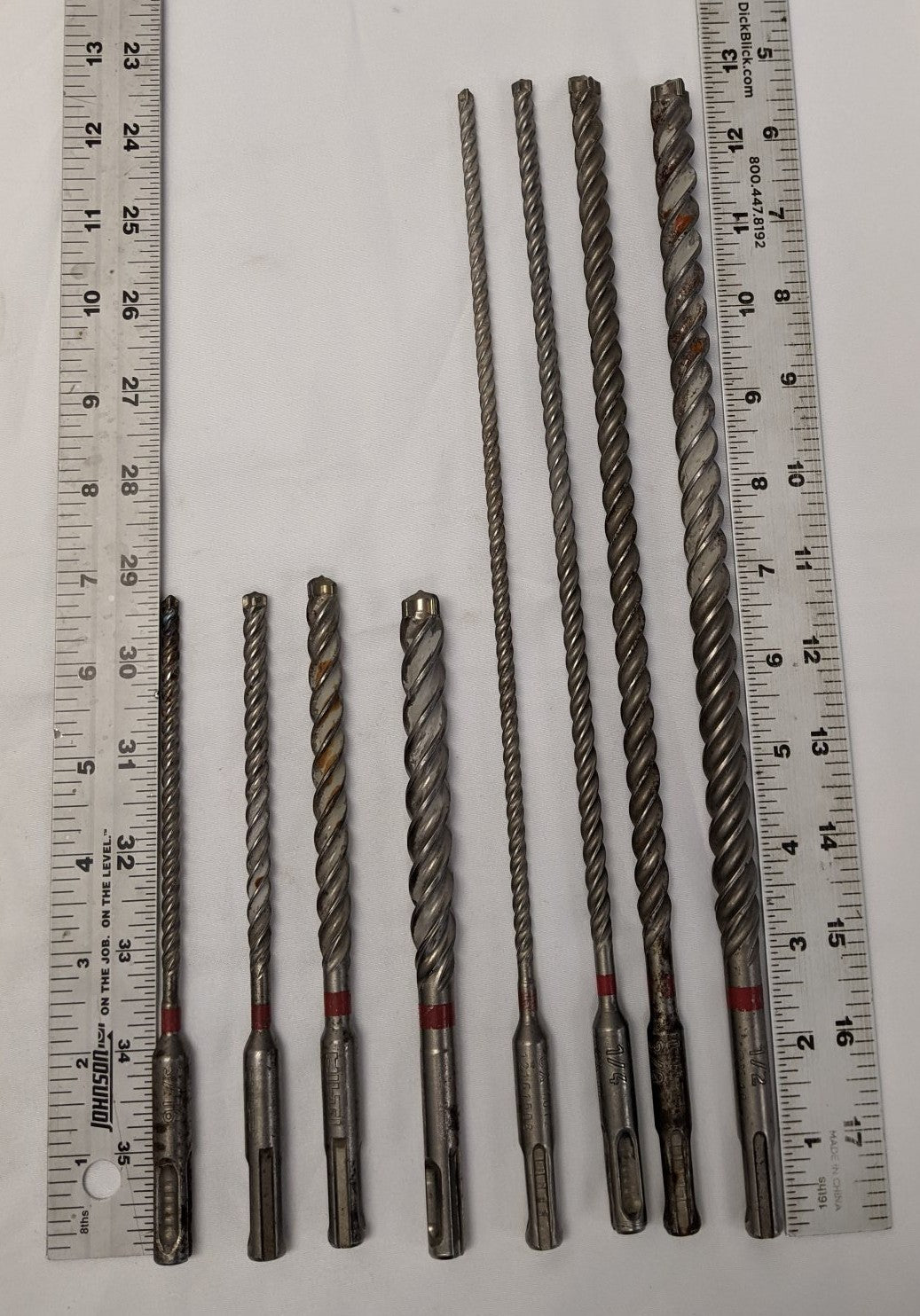Hilti SDS+ Quad Head Masonry Drill Bit Set - 8pc - 6" 12"