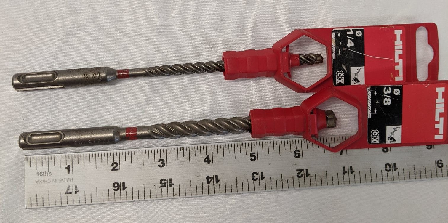 Hilti TE-CX SDS Plus Drill Bits 1/4" 3/8" - 435000,  435006