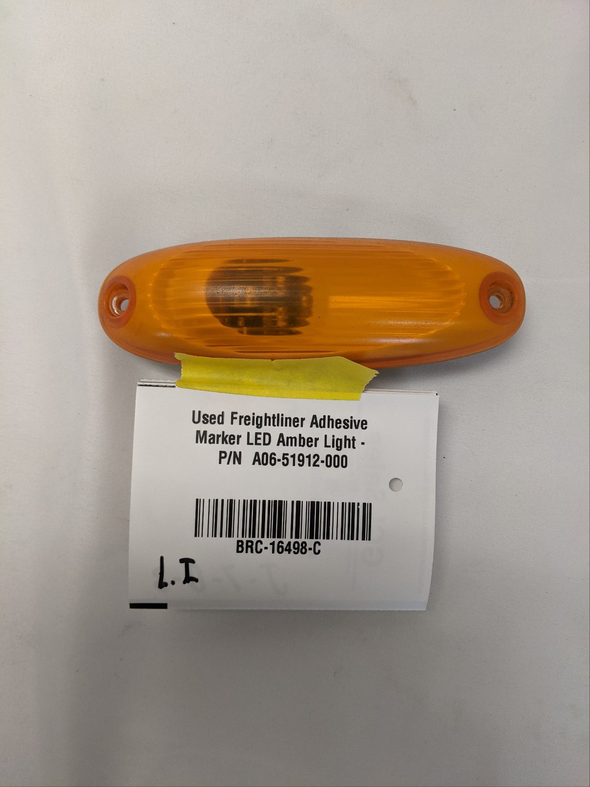 Used Freightliner Adhesive Marker LED Amber Light - P/N  A06-51912-000
