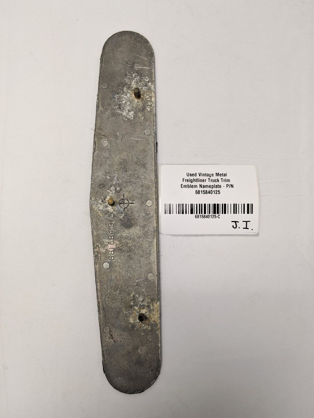 Used Vintage Metal Freightliner Truck Trim Emblem Nameplate - P/N  6815840125