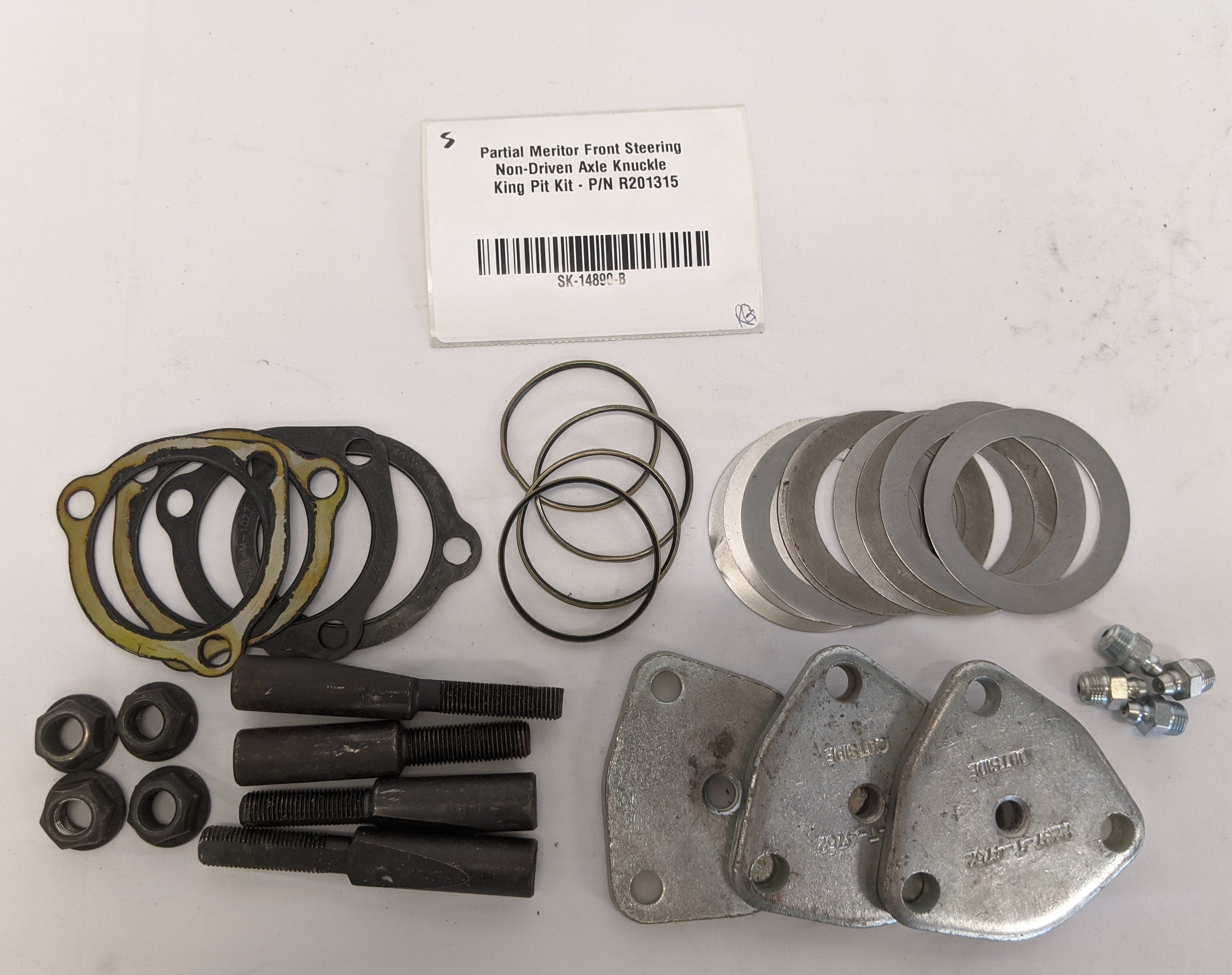 Partial Meritor Front Steering Non-Driven Axle Knuckle King Pit Kit - P/N R201315 (10121911533884)