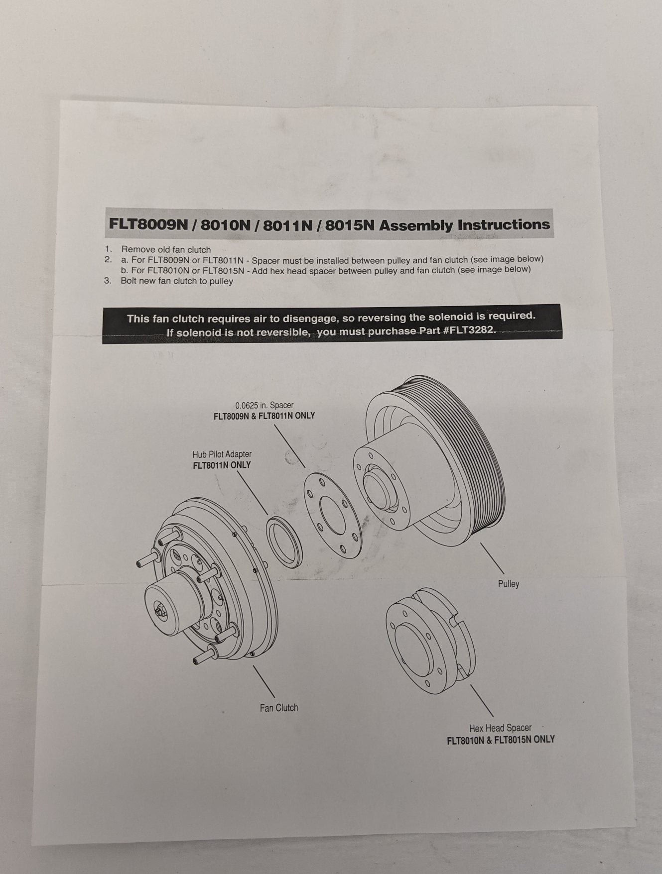 New Ht650 Conversion Fan Clutch - P/N KM N20 8010N (10128095674684)