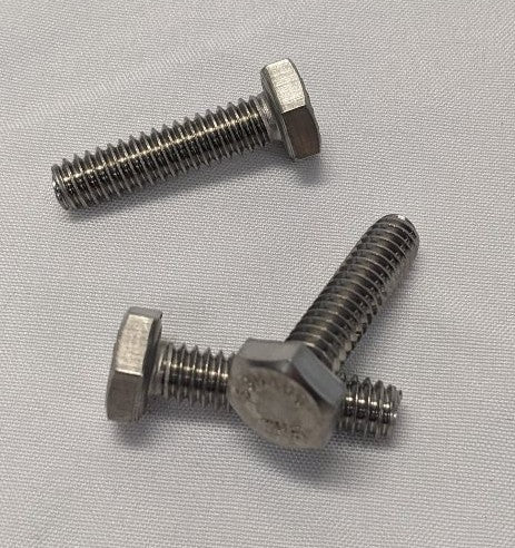 *Lot of 100* New 1/4"-20 x 1" Fully Threaded Coarse Stainless Steel Hex Bolts
