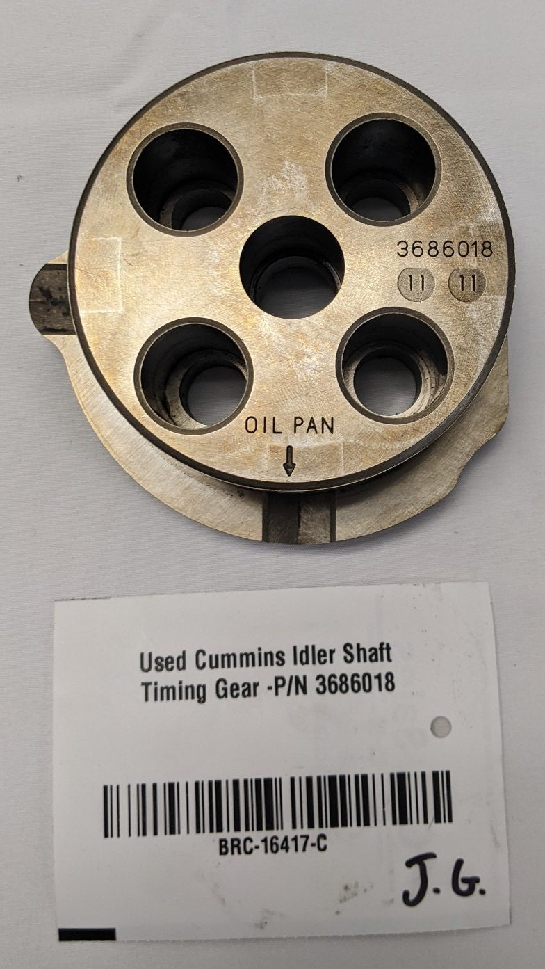 Used Cummins Idler Shaft Timing Gear -P/N 3686018