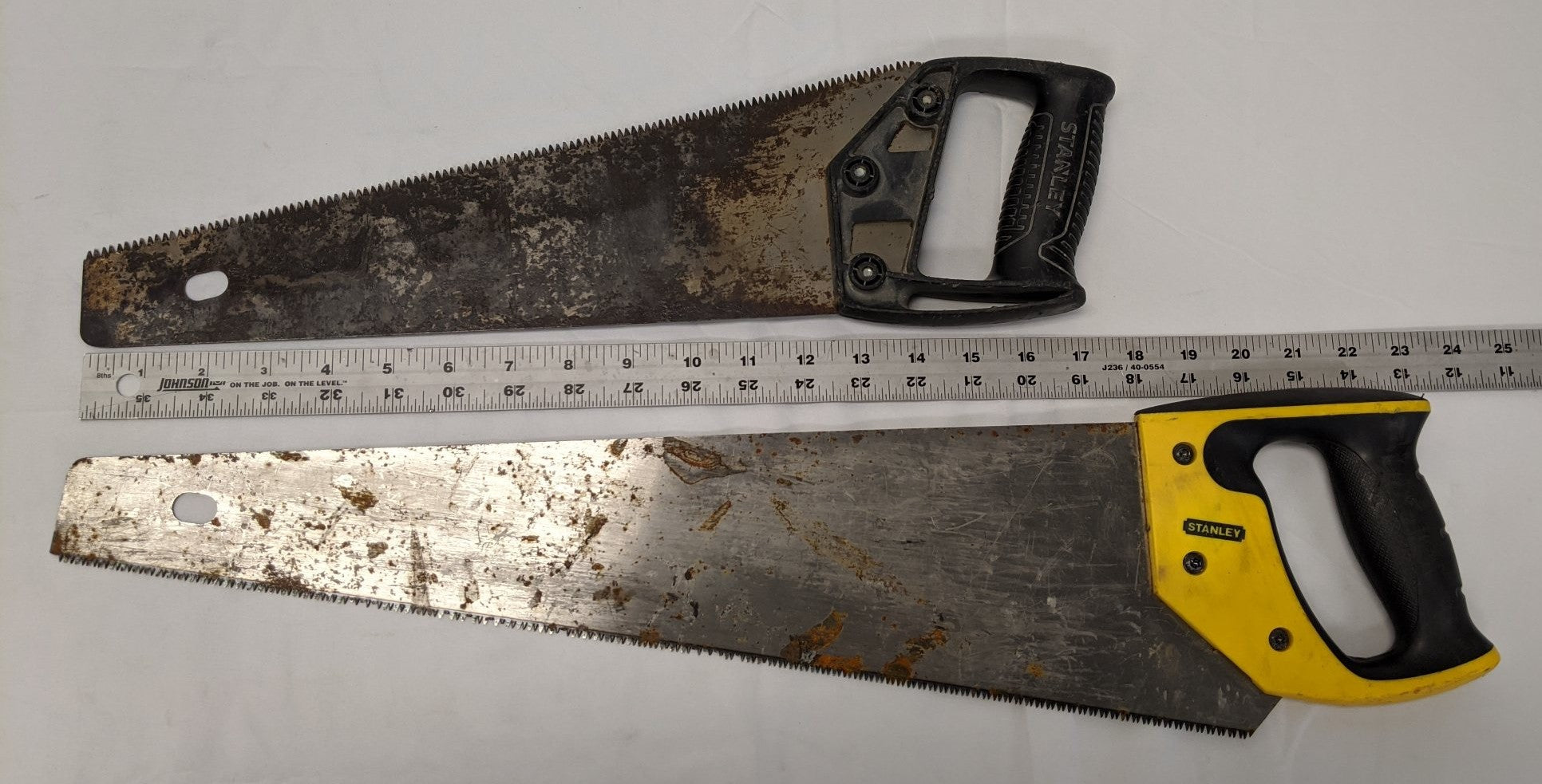 Stanley Hand Saw Set 20" & 15" Blade - Lot of 2