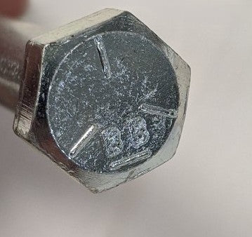 7/16"-14 x 4 1/4" Grade 5 Hex Bolts - Zinc Plated, Partly Threaded, Lot of 25