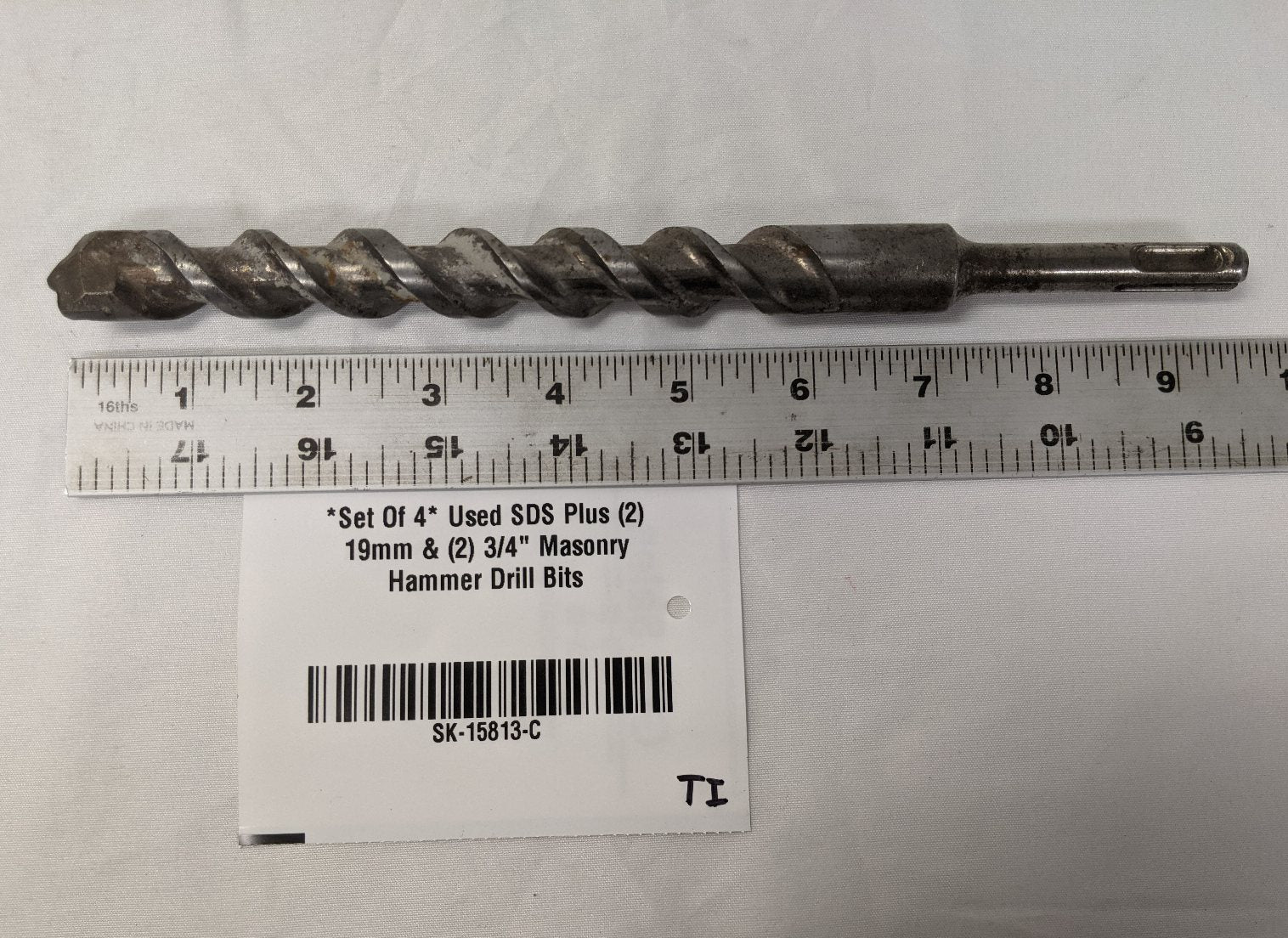 SDS Plus 19mm 3/4" Masonry Drill Bit Set - 4pc
