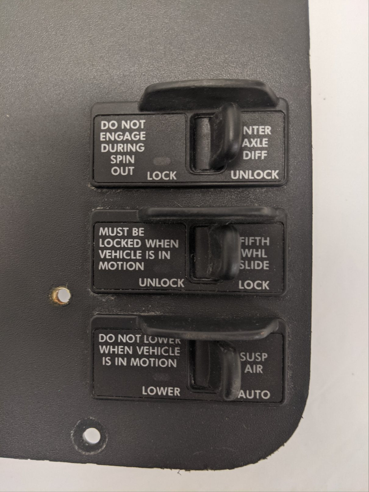 Used Freightliner Cascadia Auxiliary Instrument Panel -P/N  22-60660-000