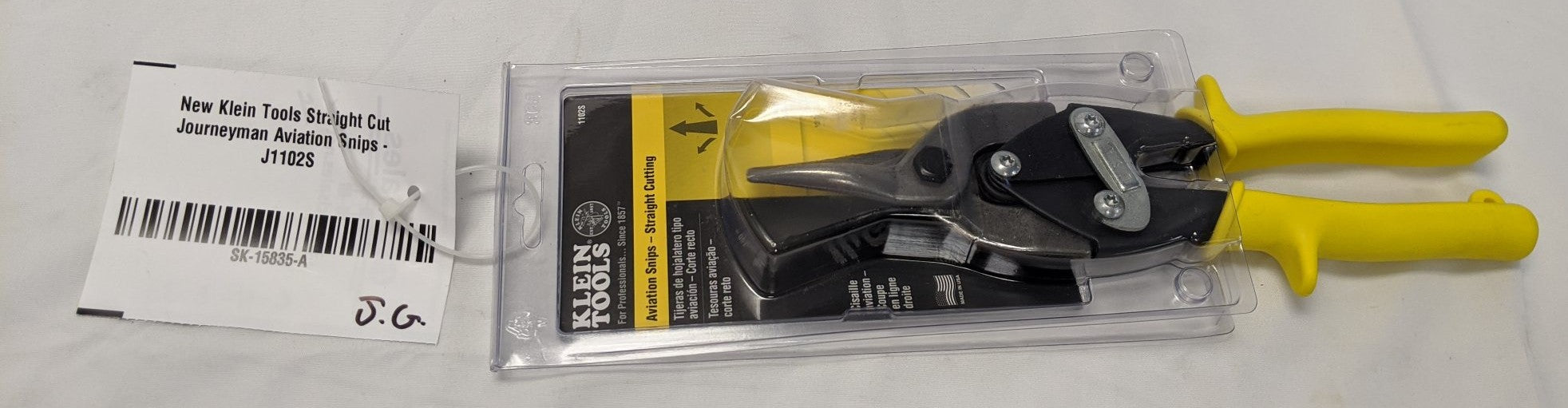 Klein Journeyman Aviation Snips Straight Cut 1.5" J1102S