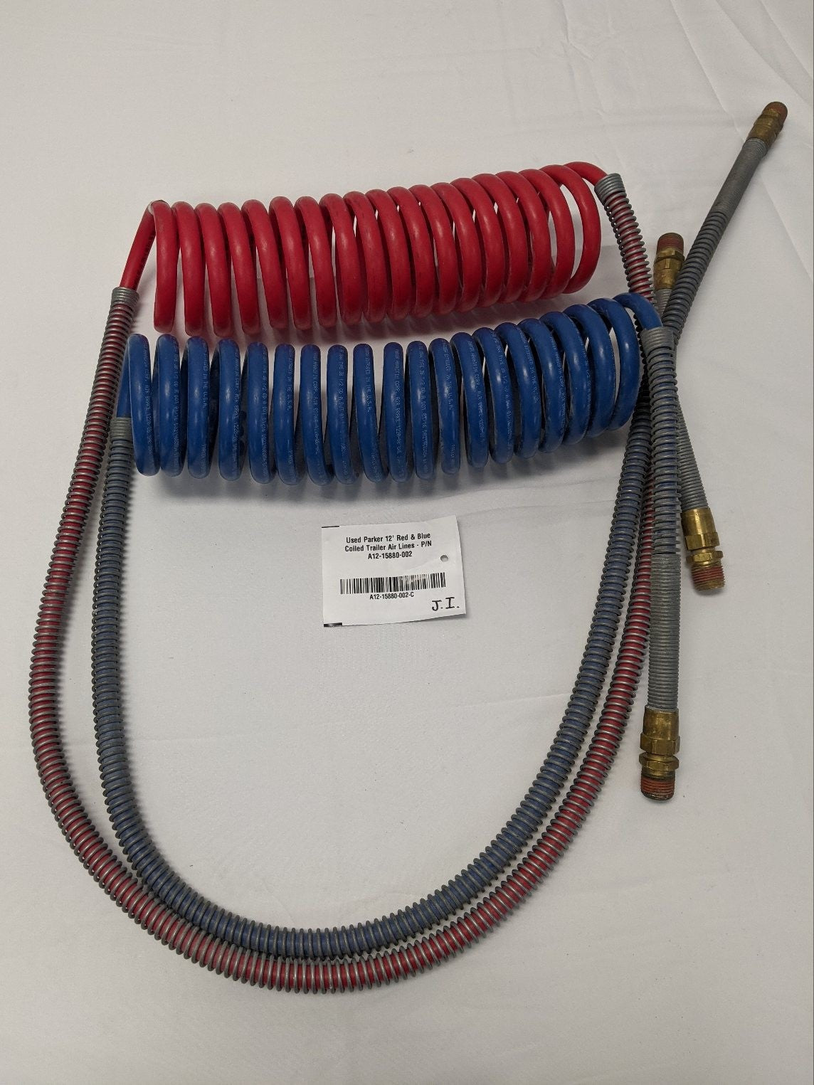 Parker 12' Red & Blue Coiled Trailer Air Lines | A12-15880-002
