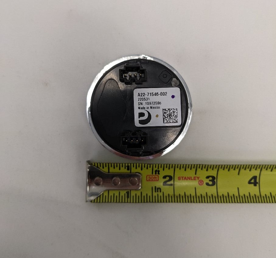 New Freightliner Chrome Center Rear Axle Deg. F Temp. Gauge - P/N A22-71546-002 (10134305964348)