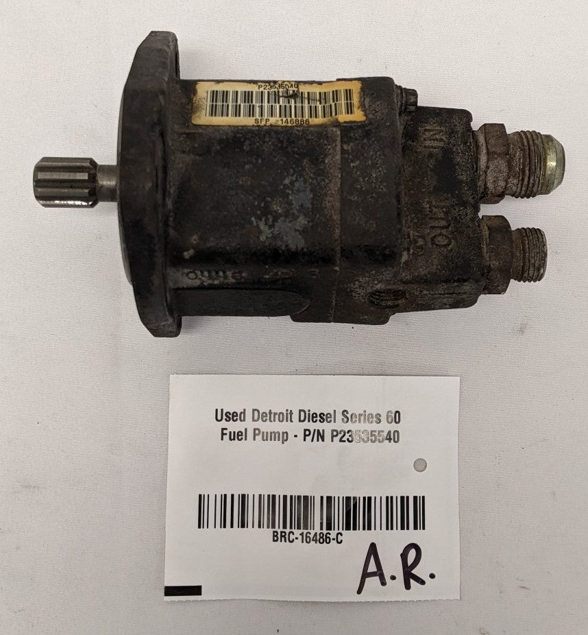 Used Detroit Diesel Series 60 Fuel Pump - P/N P23535540