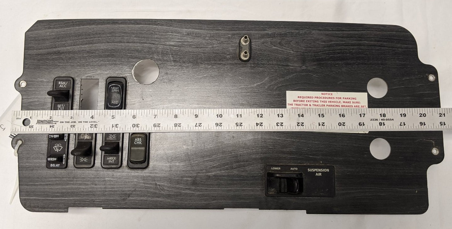 Used Freightliner Columbia Auxiliary Instrument Dash Panel  -  P/N 22-45867-010