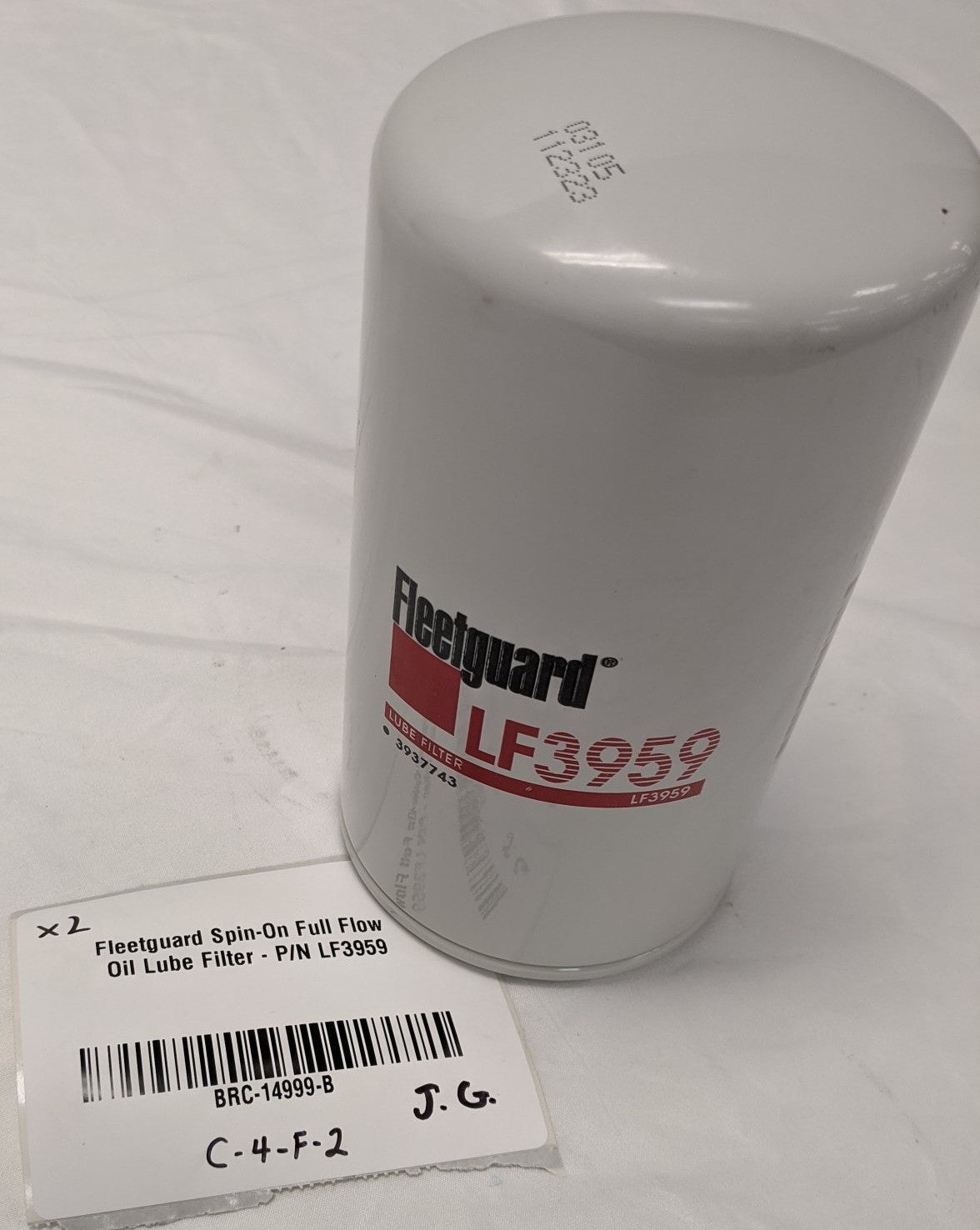 Fleetguard Spin-On Full Flow Oil Lube Filter - P/N LF3959