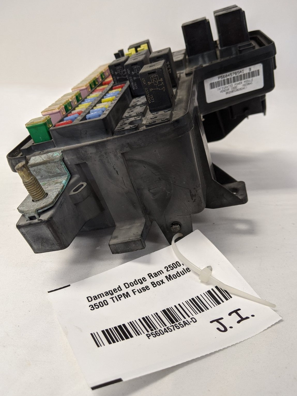 Damaged Dodge Ram 2500, 3500 TIPM Fuse Box Module - P/N 56045765AI