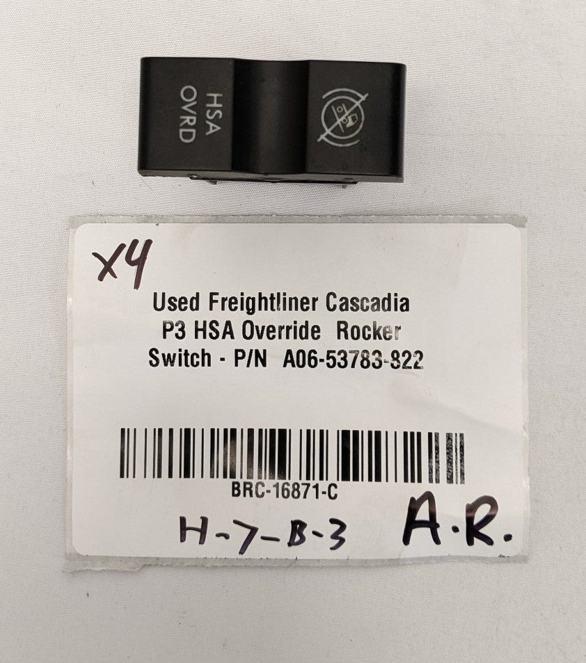 Freightliner Cascadia HSA Override Rocker Switch A06-53783-822