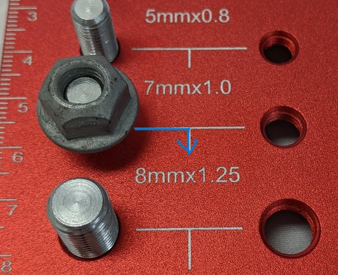 M8-1.25 Grade 8 Galvanized Flange Lock Nuts - Lot of 100 - Coarse Thread Steel Locknuts