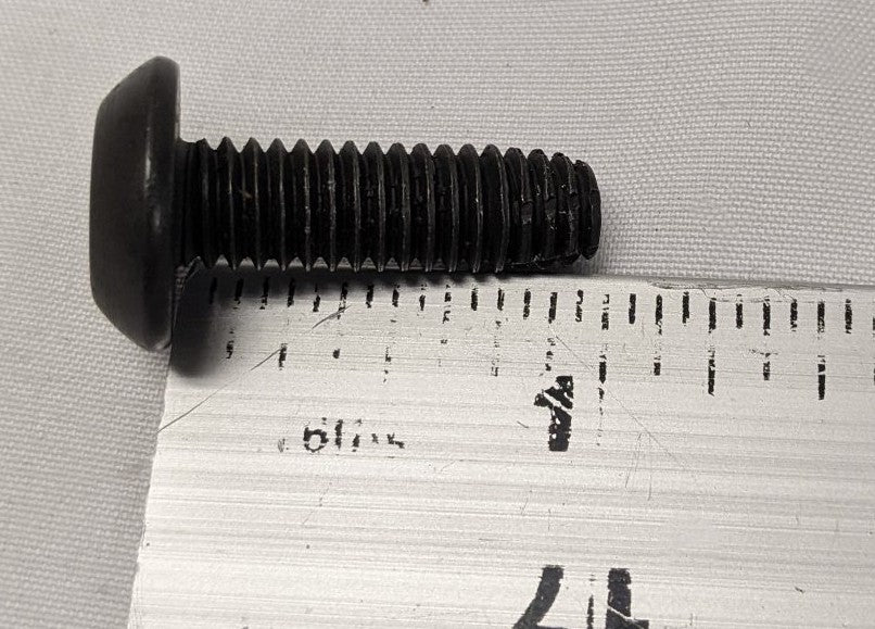 5/16"-18 x 1" Coarse Black Oxide Button Head Bolts | Lot/30
