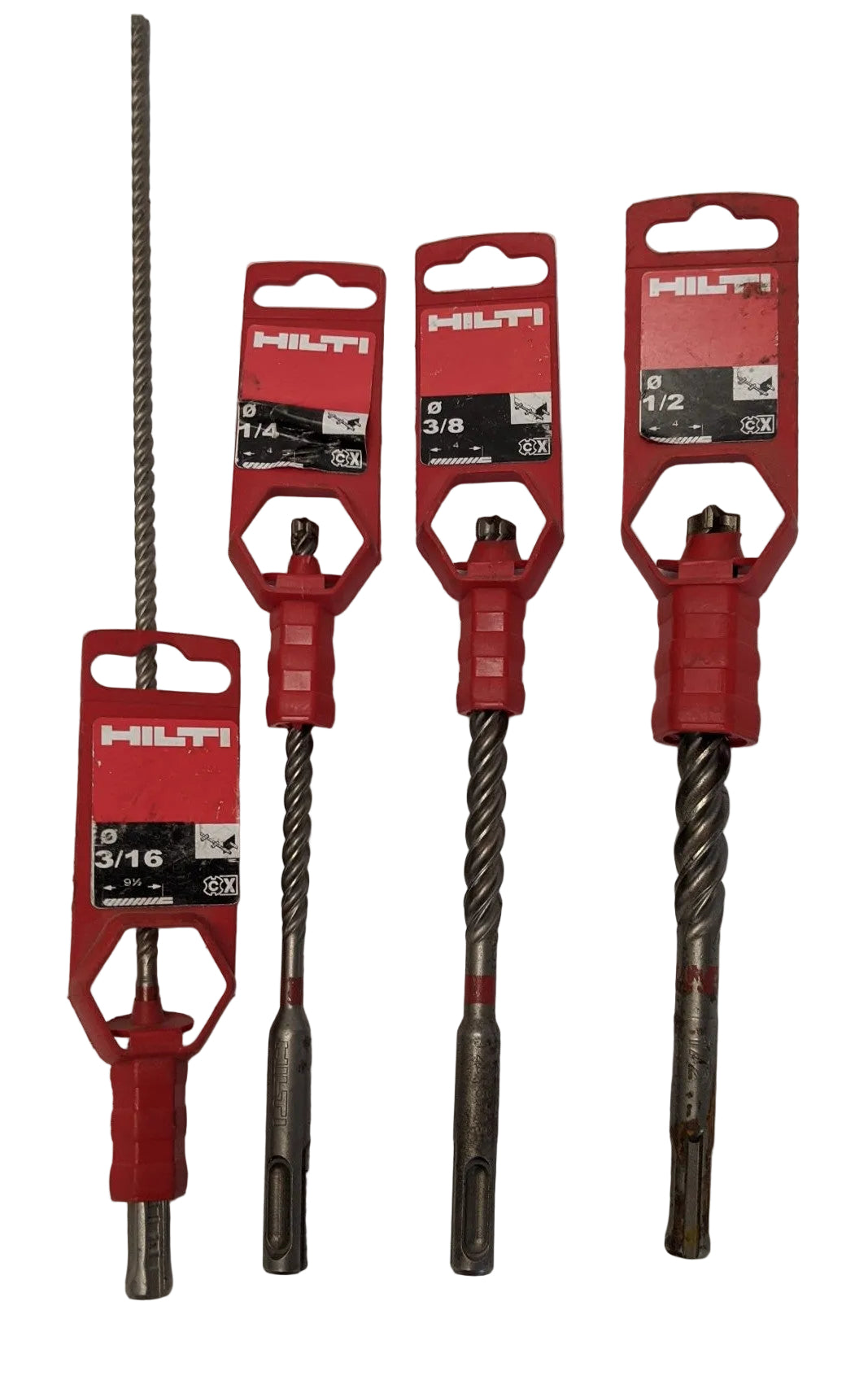 Hilti TE-CX SDS Plus Hammer Drill Bit Set of 4 Carbide Tip