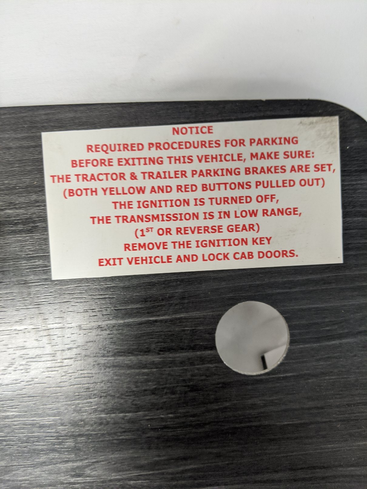 Used Freightliner Columbia Auxiliary Instrument Dash Panel -  P/N 22-45867-010